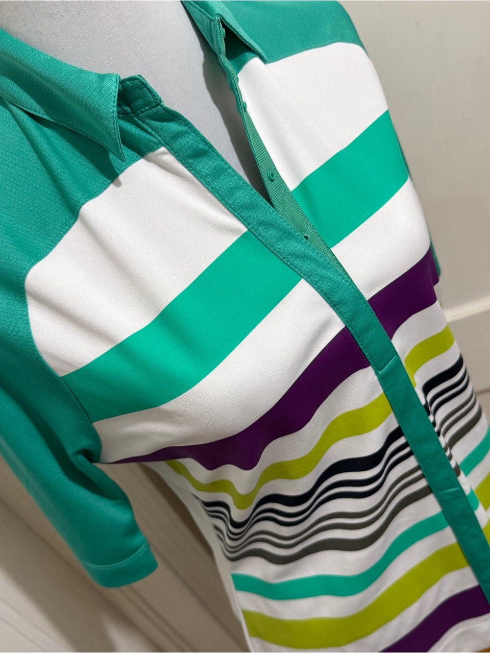 Callaway Teal Performance Mesh Polo Top - Picture 1 of 12